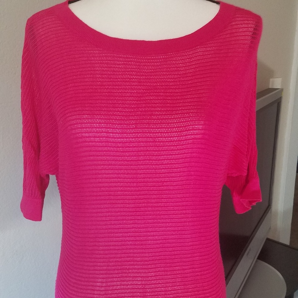 5 for 15! Express Loose-knit Hot Pink Sweater